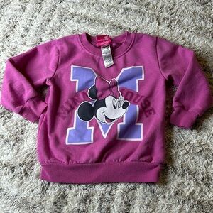 2T Disney Junior Minnie, mouse with Minnie, mouse graphic sweatshirt